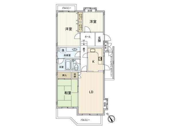 多摩ニュータウン エステート鶴牧5 37-6号棟 間取図(平面図) 多摩ニュータウン エステート鶴牧5 37-6号棟 間取図(平面図)