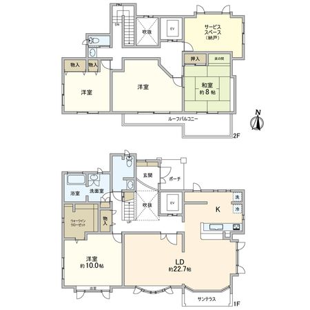 国立市中2丁目 戸建 間取図(平面図) 国立市中2丁目 戸建 間取図(平面図)