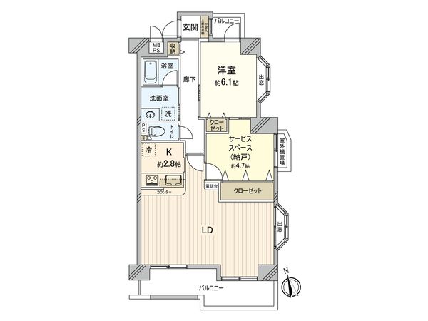 ライオンズマンション府中朝日町 間取図(平面図)