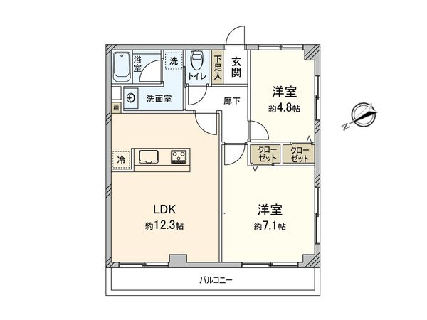 調布ローズシャトー 間取図(平面図) 調布ローズシャトー 間取図(平面図)