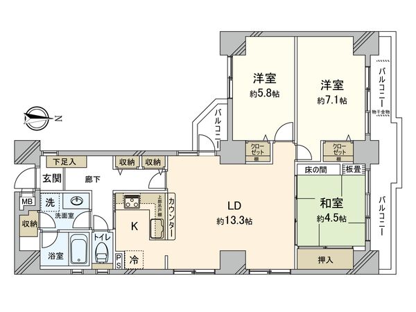 メゾン府中 間取図(平面図) メゾン府中 間取図(平面図)