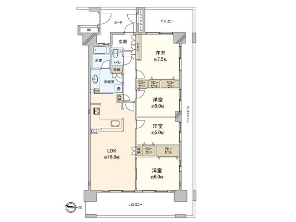 エフユニバース 間取図(平面図) エフユニバース 間取図(平面図)