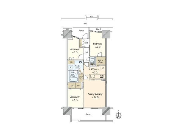 プラウドシティ大田六郷 フォレスト街区 間取図(平面図)