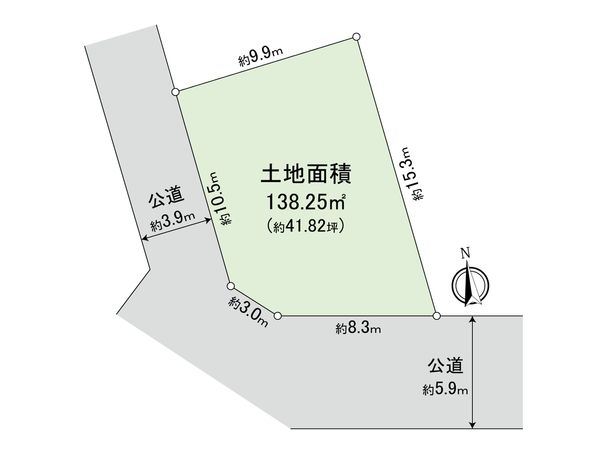 深沢3丁目 土地 区画図 深沢3丁目 土地 区画図