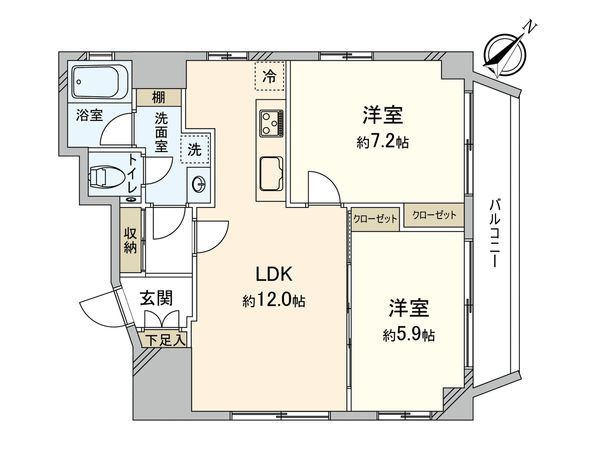 ドエリング恵比寿 間取図(平面図)