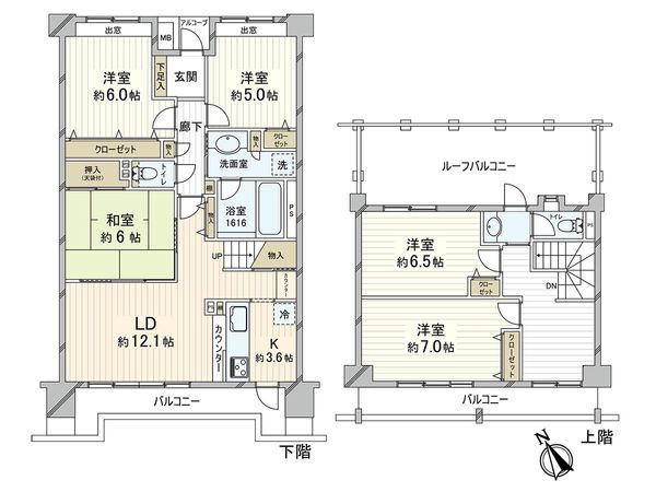 コスモ・ザ・パークス浦和 間取図(平面図)