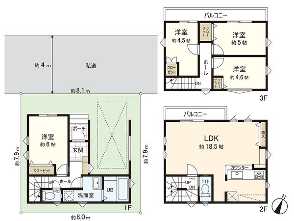 さいたま市南区松本1丁目 間取図(平面図)