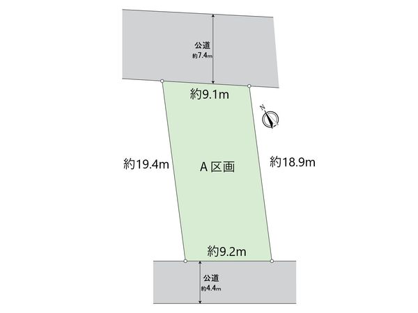 一宮市日光町 A区画 区画図 一宮市日光町 A区画 区画図