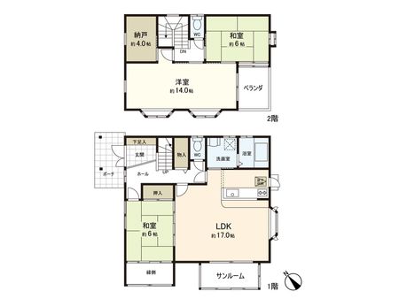 茂庭台3丁目 戸建 間取図(平面図) 茂庭台3丁目 戸建 間取図(平面図)
