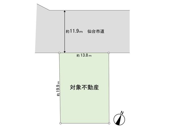 長命ケ丘5丁目 土地 区画図