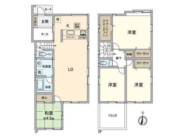 津島新野一丁目戸建 間取図(平面図) 津島新野一丁目戸建 間取図(平面図)