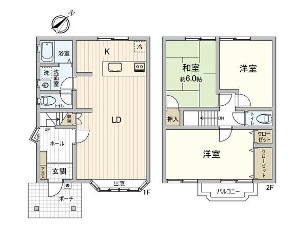 向洋新町二丁目 アパート 間取図(平面図) 向洋新町二丁目 アパート 間取図(平面図)