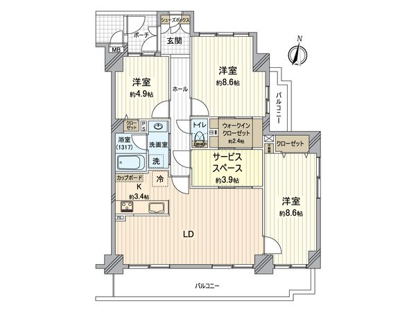 サーパス平田東公園 室内