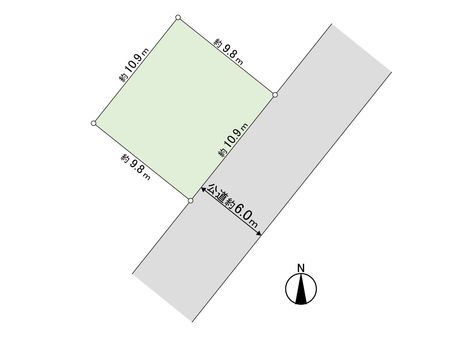 新琴似11条16丁目 土地 区画図 新琴似11条16丁目 土地 区画図