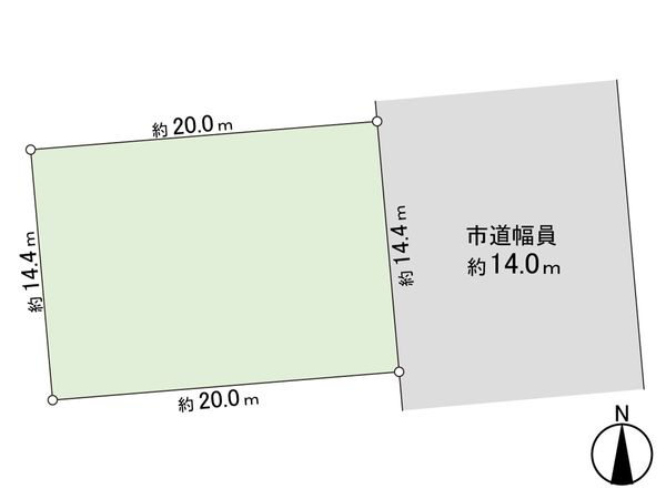 もみじ台東7丁目 土地 区画図