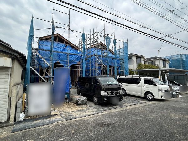 緑区神の倉2丁目 新築戸建 1号棟 前面道路含む外観 緑区神の倉2丁目 新築戸建 1号棟 前面道路含む外観