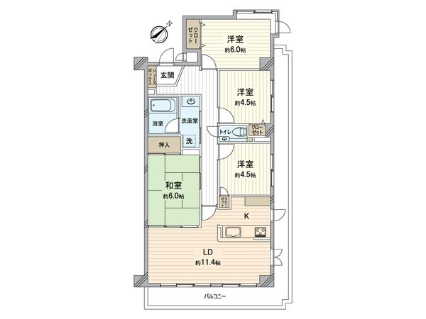 ライオンズマンション長根町 間取図(平面図) ライオンズマンション長根町 間取図(平面図)