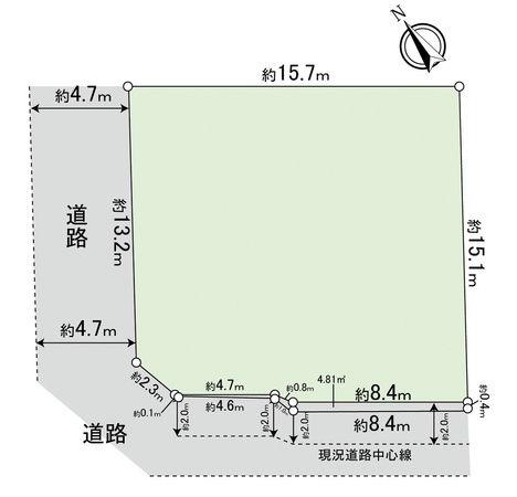 千種区城山新町2丁目 区画図