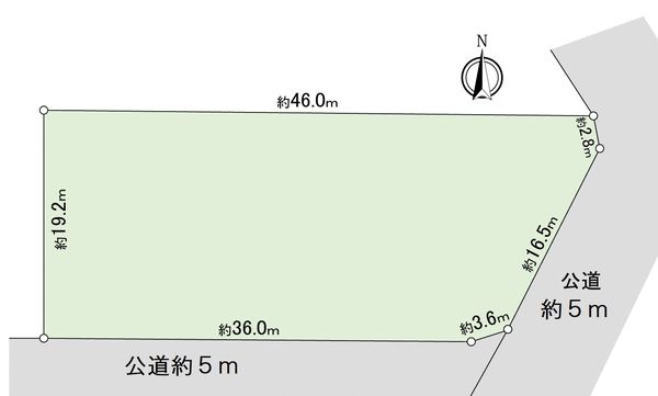 新城市富永字新栄 土地 区画図