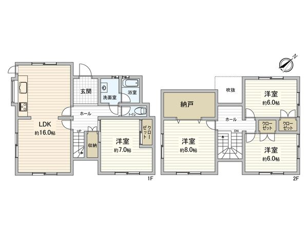 筑紫野市大字原戸建 間取図(平面図) 筑紫野市大字原戸建 間取図(平面図)