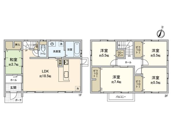 前原南2丁目 戸建 間取図(平面図) 前原南2丁目 戸建 間取図(平面図)