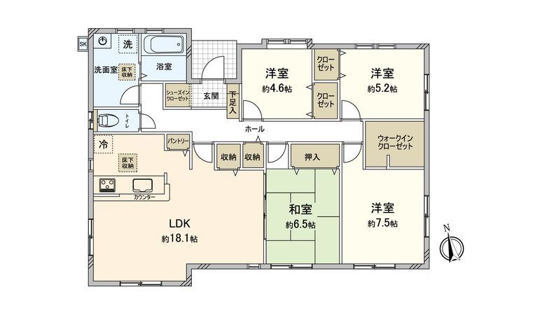 横浜2丁目 新築戸建 間取図(平面図) 横浜2丁目 新築戸建 間取図(平面図)