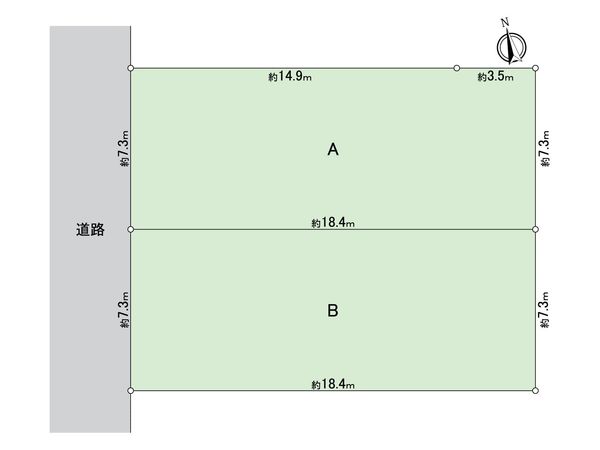 高浜市八幡町6丁目 A区画 全体区画図