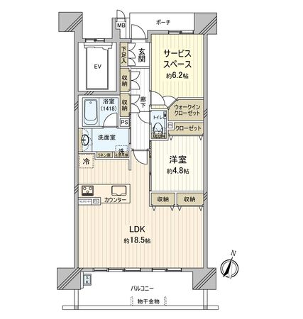 ミッドシティレジデンス新安城 間取図(平面図) ミッドシティレジデンス新安城 間取図(平面図)