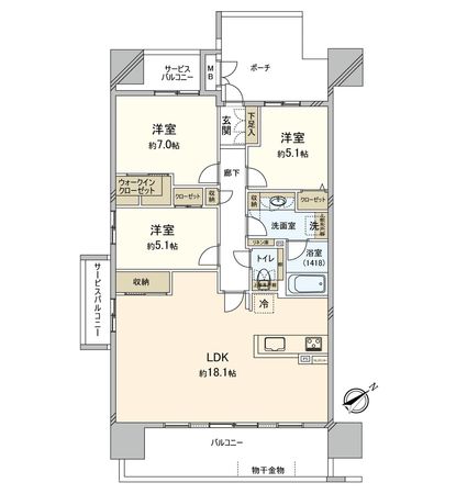 リコットタワー新安城 間取図(平面図) リコットタワー新安城 間取図(平面図)